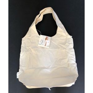 DKNY Packable Foldable 100% Cotton Canvas Lined Reusable Tote Bag